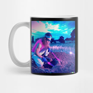 Archaeologist Synthwave 80's Digital Art 8 Mug